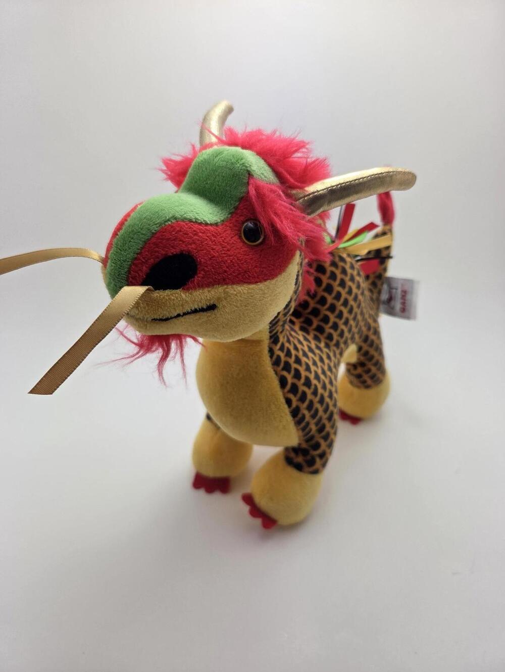 Vintage Webkinz Chinese Dragon with No Tag, Ganz Plush Rare (9 inch)